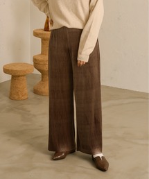 ベロアプリーツパンツ/【WEB/EC限定商品】