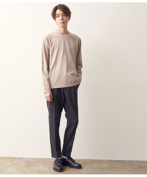 JUNRED(ジュンレッド)の「バックハイネック長袖Tシャツ(Tシャツ/カットソー・メンズ・ブラック/ダークブラウン/ホワイト・LL/M/L)」の10枚目の写真