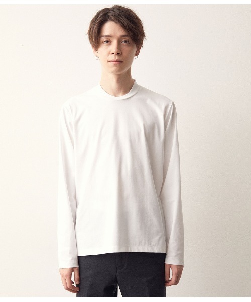 JUNRED(ジュンレッド)の「バックハイネック長袖Tシャツ(Tシャツ/カットソー・メンズ・ブラック/ダークブラウン/ホワイト・LL/M/L)」の15枚目の写真