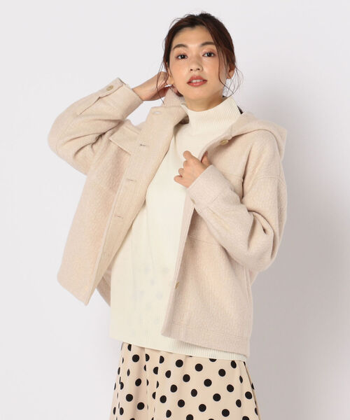 fredy repit（フレディレピ）の「ループフードCPOブルゾン（ブルゾン・レディース・キャメル/ミント/アイボリー・38）」の3枚目の写真