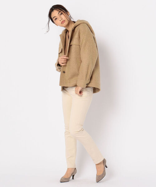 fredy repit（フレディレピ）の「ループフードCPOブルゾン（ブルゾン・レディース・キャメル/ミント/アイボリー・38）」の21枚目の写真