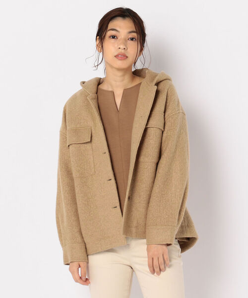 fredy repit（フレディレピ）の「ループフードCPOブルゾン（ブルゾン・レディース・キャメル/ミント/アイボリー・38）」の20枚目の写真