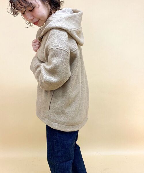 fredy repit（フレディレピ）の「ループフードCPOブルゾン（ブルゾン・レディース・キャメル/ミント/アイボリー・38）」の19枚目の写真