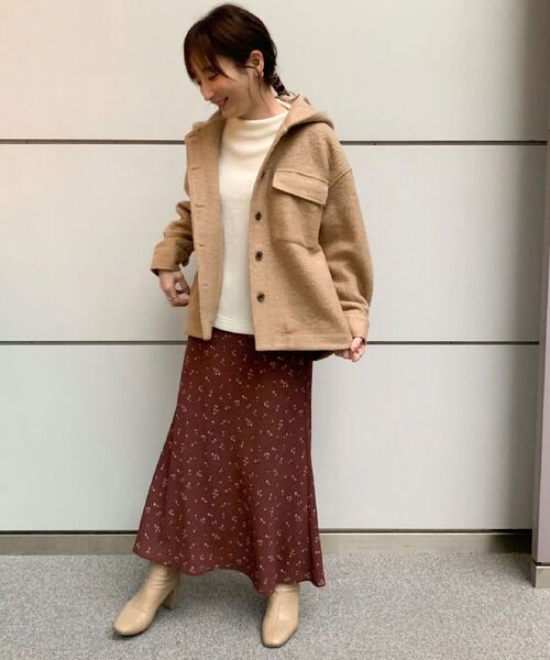 fredy repit（フレディレピ）の「ループフードCPOブルゾン（ブルゾン・レディース・キャメル/ミント/アイボリー・38）」の10枚目の写真