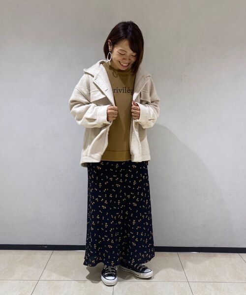 fredy repit（フレディレピ）の「ループフードCPOブルゾン（ブルゾン・レディース・キャメル/ミント/アイボリー・38）」の7枚目の写真