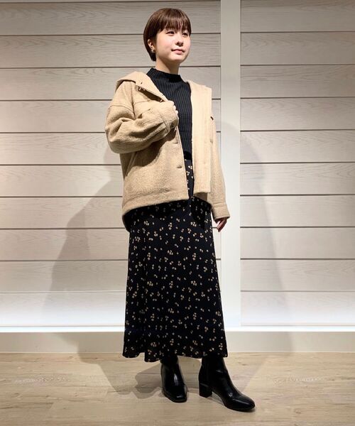 fredy repit（フレディレピ）の「ループフードCPOブルゾン（ブルゾン・レディース・キャメル/ミント/アイボリー・38）」の6枚目の写真