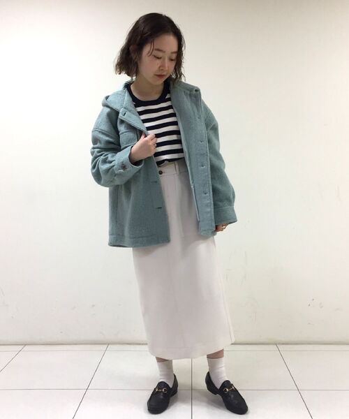 fredy repit（フレディレピ）の「ループフードCPOブルゾン（ブルゾン・レディース・キャメル/ミント/アイボリー・38）」の5枚目の写真