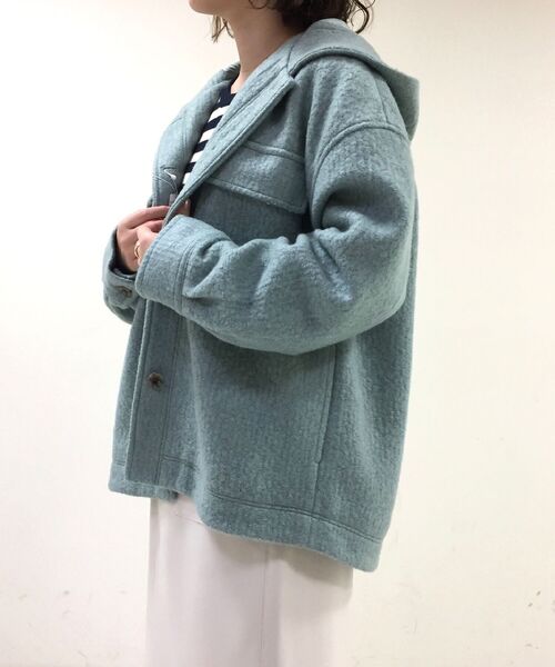 fredy repit（フレディレピ）の「ループフードCPOブルゾン（ブルゾン・レディース・キャメル/ミント/アイボリー・38）」の4枚目の写真