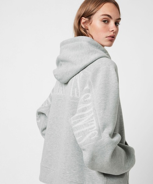 パーカー UNITY LOGO RELAXED FIT PIPPA HOODIE | UNITY ロゴ リラックス フィット ピッパ フーディー レデ ALLSAINTS（オールセインツ）の「UNITY LOGO RELAXED FIT PIPPA