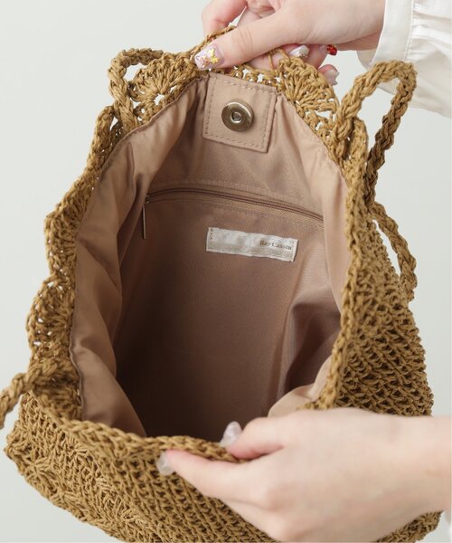 RAY CASSIN（レイカズン）の「ペーパー雑材トートバッグ（トートバッグ・レディース・ベージュ/ブラウン/カーキ・FREE）」の14枚目の写真