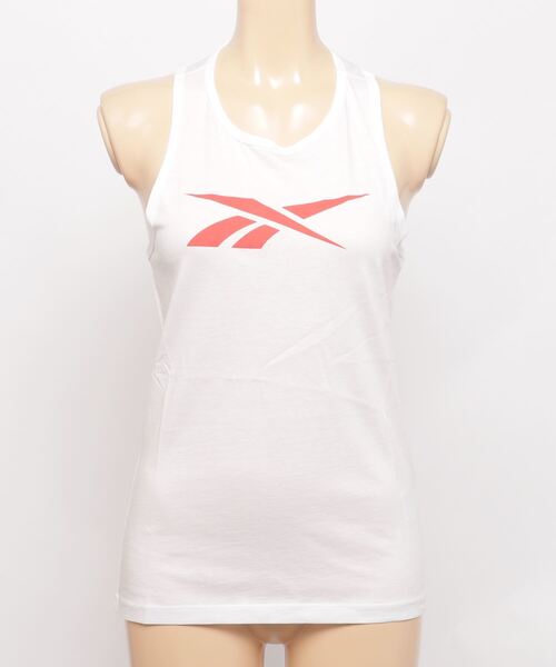 Reebok（リーボック）の「トレーニング エッセンシャルズ グラフィック タンク トップ / Training Essentials Graphic Tank Top（タンクトップ・レディース・ホワイト系その他/コーラル/ブラック/ホワイト・LARGE/X-LARGE/SMALL/MEDIUM/X-SMALL/XX-LARGE）」の7枚目の写真