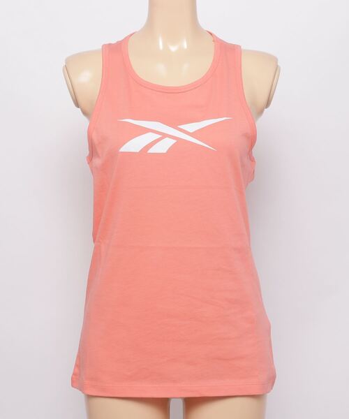 Reebok（リーボック）の「トレーニング エッセンシャルズ グラフィック タンク トップ / Training Essentials Graphic Tank Top（タンクトップ・レディース・ホワイト系その他/コーラル/ブラック/ホワイト・LARGE/X-LARGE/SMALL/MEDIUM/X-SMALL/XX-LARGE）」の9枚目の写真