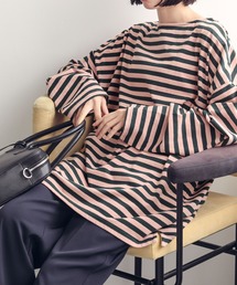 Chaco closet | オーバーサイズドロップショルダーボーダーロンT(Tシャツ/カットソー)