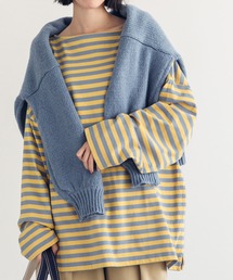 Chaco closet | オーバーサイズドロップショルダーボーダーロンT(Tシャツ/カットソー)