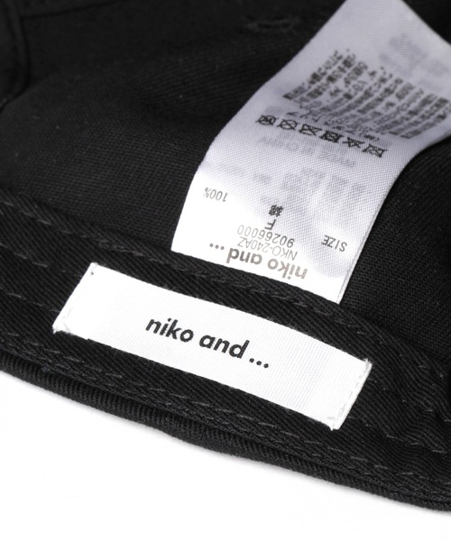 niko and...(ニコアンド)の「オリジナルニコロゴ刺繍キャップ(キャップ・レディース・ブラック/ベージュ/パープル/ライトグリーン・FREE)」の12枚目の写真