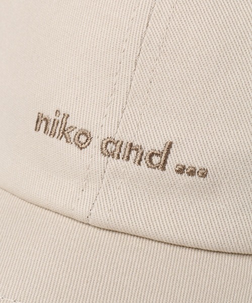niko and...(ニコアンド)の「オリジナルニコロゴ刺繍キャップ(キャップ・レディース・ブラック/ベージュ/パープル/ライトグリーン・FREE)」の14枚目の写真