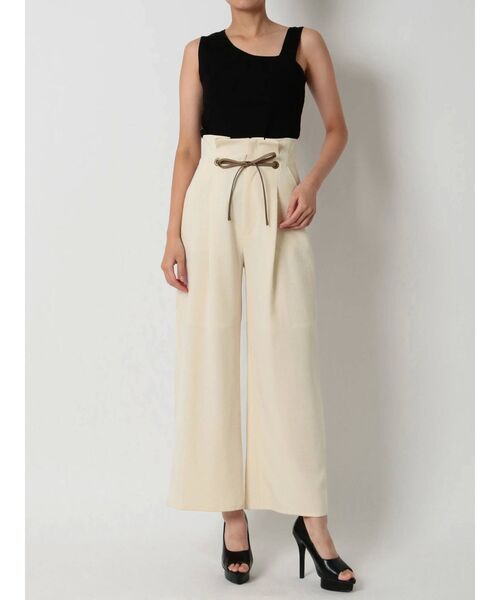 RESEXXY（リゼクシー）の「合皮リボンストレートワイドパンツ（その他パンツ・レディース・ピンク/アイボリー/モカ・FREE）」の17枚目の写真