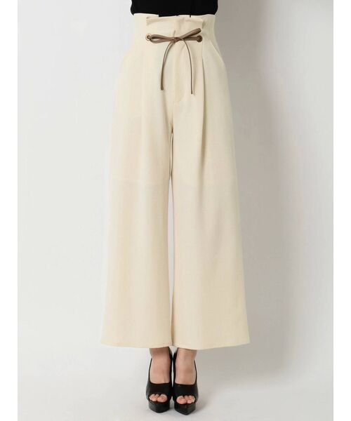 RESEXXY（リゼクシー）の「合皮リボンストレートワイドパンツ（その他パンツ・レディース・ピンク/アイボリー/モカ・FREE）」の16枚目の写真