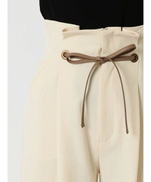 RESEXXY（リゼクシー）の「合皮リボンストレートワイドパンツ（その他パンツ・レディース・ピンク/アイボリー/モカ・FREE）」の13枚目の写真