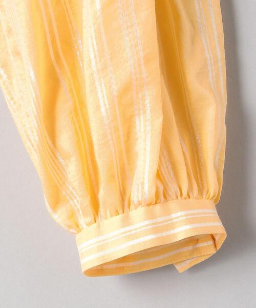 AEWEN MATOPH（イウエン マトフ）の「＜AEWEN MATOPH（イウエン マトフ）＞ラメ ストライプ ボリュームスリーブ ブラウス（シャツ/ブラウス・レディース・オレンジ/ホワイト・FREE）」の14枚目の写真