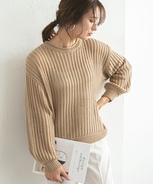 rectangle | 透かし編みプルオーバー(ニット/セーター)