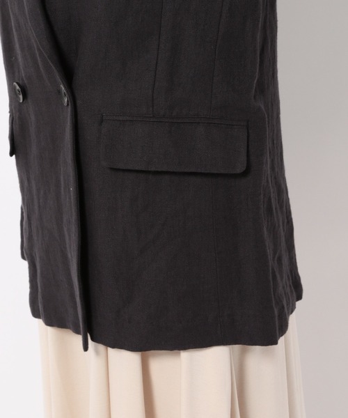 BABYLONE(バビロン)の「BABYLONE/リネンジャケット(テーラードジャケット・レディース・ブラック/ベージュ・36/38)」の12枚目の写真