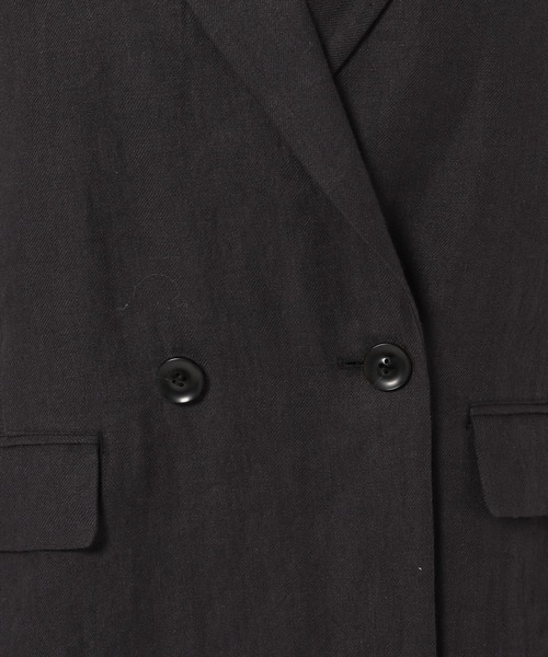 BABYLONE(バビロン)の「BABYLONE/リネンジャケット(テーラードジャケット・レディース・ブラック/ベージュ・36/38)」の6枚目の写真