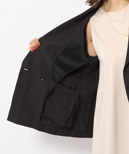 BABYLONE(バビロン)の「BABYLONE/リネンジャケット(テーラードジャケット・レディース・ブラック/ベージュ・36/38)」の19枚目の写真