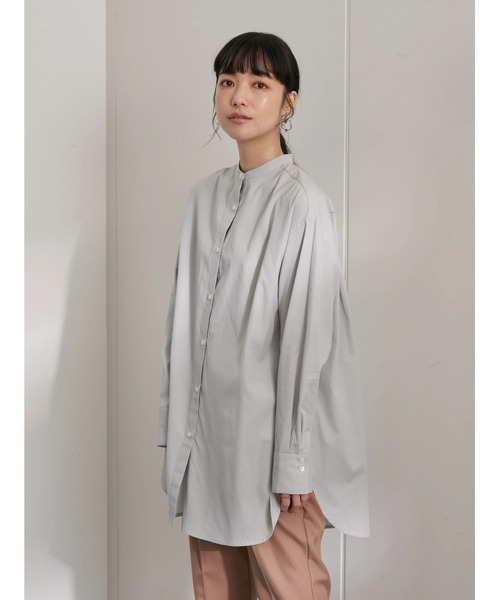 earth music&ecology(アースミュージックアンドエコロジー)の「シャツチュニック *(シャツ/ブラウス・レディース・サックスブルー/オフホワイト/イエロー/ラベンダー/ストライプ/ブルー系その他7・FREE)」の8枚目の写真