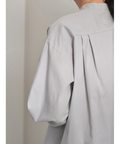 earth music&ecology(アースミュージックアンドエコロジー)の「シャツチュニック *(シャツ/ブラウス・レディース・サックスブルー/オフホワイト/イエロー/ラベンダー/ストライプ/ブルー系その他7・FREE)」の11枚目の写真