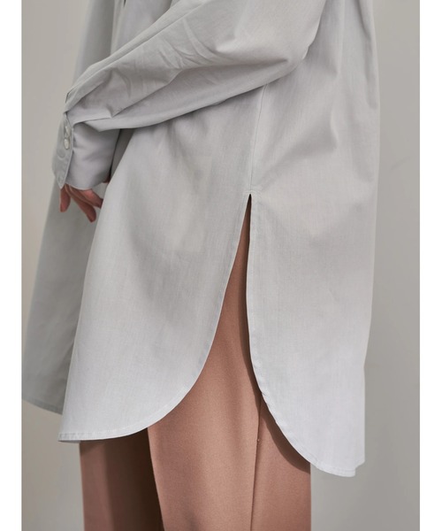 earth music&ecology(アースミュージックアンドエコロジー)の「シャツチュニック *(シャツ/ブラウス・レディース・サックスブルー/オフホワイト/イエロー/ラベンダー/ストライプ/ブルー系その他7・FREE)」の12枚目の写真