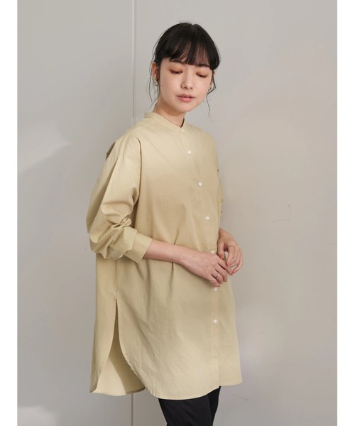 earth music&ecology(アースミュージックアンドエコロジー)の「シャツチュニック *(シャツ/ブラウス・レディース・サックスブルー/オフホワイト/イエロー/ラベンダー/ストライプ/ブルー系その他7・FREE)」の16枚目の写真