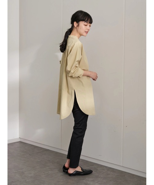 earth music&ecology(アースミュージックアンドエコロジー)の「シャツチュニック *(シャツ/ブラウス・レディース・サックスブルー/オフホワイト/イエロー/ラベンダー/ストライプ/ブルー系その他7・FREE)」の20枚目の写真