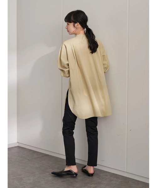 earth music&ecology(アースミュージックアンドエコロジー)の「シャツチュニック *(シャツ/ブラウス・レディース・サックスブルー/オフホワイト/イエロー/ラベンダー/ストライプ/ブルー系その他7・FREE)」の21枚目の写真