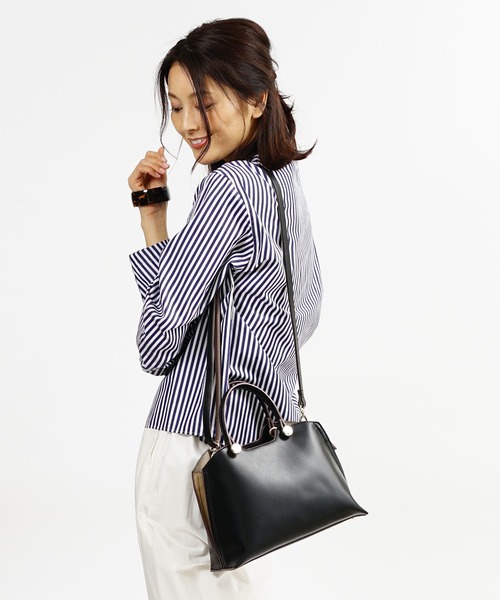 SAC（サック）の「サイドファスナー2WAYハンドバッグ  SAC unit（ハンドバッグ・レディース・ブラック/アイボリー/グリーン/イエロー・FREE）」の12枚目の写真