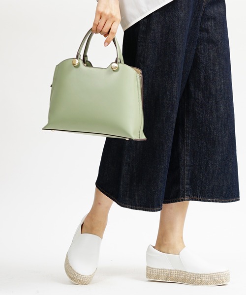 SAC（サック）の「サイドファスナー2WAYハンドバッグ  SAC unit（ハンドバッグ・レディース・ブラック/アイボリー/グリーン/イエロー・FREE）」の13枚目の写真