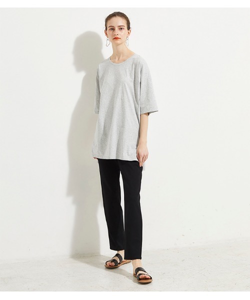 LE SOUK HOLIDAY(ルスークホリデー)の「ストレッチポンチストレートパンツ(その他パンツ・レディース・ブラック/ベージュ・64/67/61)」の9枚目の写真