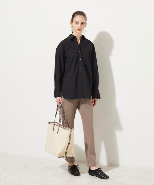 LE SOUK HOLIDAY(ルスークホリデー)の「ストレッチポンチストレートパンツ(その他パンツ・レディース・ブラック/ベージュ・64/67/61)」の16枚目の写真
