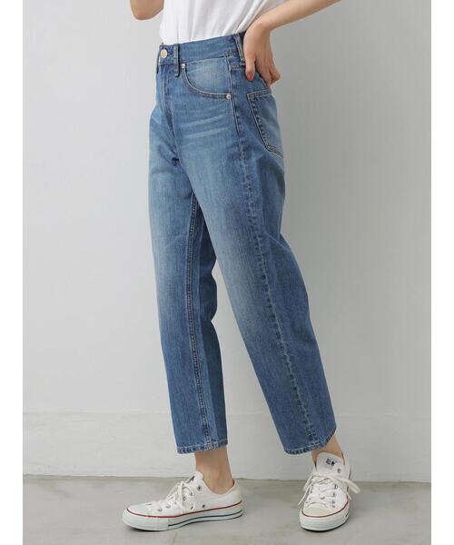 AMERICAN HOLIC（アメリカンホリック）の「ストレートデニム（デニムパンツ・レディース・インディゴブルー/ライトインディゴブルー/オフホワイト・L/M/S）」の12枚目の写真