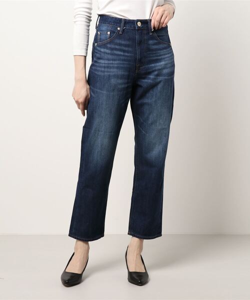 AMERICAN HOLIC（アメリカンホリック）の「ストレートデニム（デニムパンツ・レディース・インディゴブルー/ライトインディゴブルー/オフホワイト・L/M/S）」の6枚目の写真