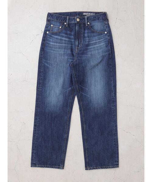 AMERICAN HOLIC（アメリカンホリック）の「ストレートデニム（デニムパンツ・レディース・インディゴブルー/ライトインディゴブルー/オフホワイト・L/M/S）」の5枚目の写真
