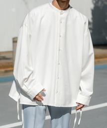 Adoon plain | 【Adoon plain】サイドデザインバンドカラーシャツ(シャツ/ブラウス)