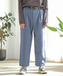 SIDEWAY STANCE | 【SIDEWAY STANCE】スタプレ ワンタック ワイドパンツ イージー スラックス セットアップ対応(スラックス)