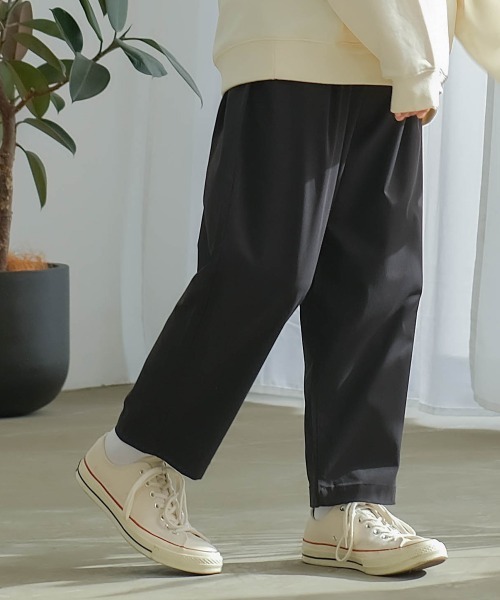 SIDEWAY STANCE（サイドウェイスタンス）の「【SIDEWAY STANCE】スタプレ ワンタック ワイドパンツ イージー スラックス セットアップ対応（スラックス・メンズ・ブラック/グレイッシュベージュ/ブルーグレー/カーキ・LARGE/MEDIUM/X-LARGE）」の5枚目の写真