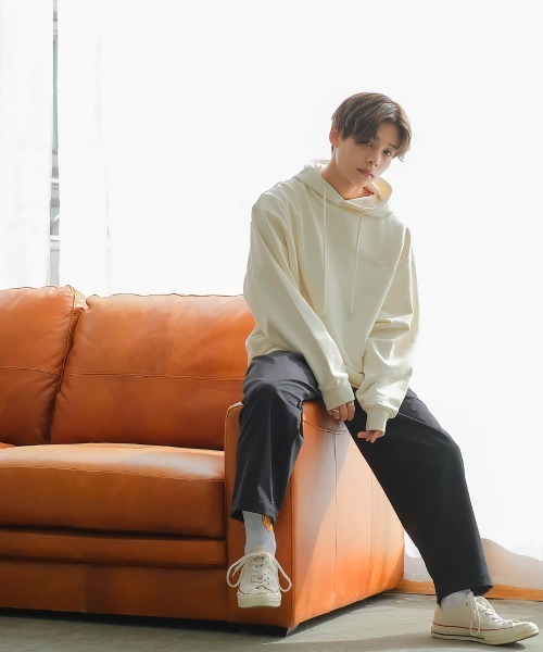 SIDEWAY STANCE（サイドウェイスタンス）の「【SIDEWAY STANCE】スタプレ ワンタック ワイドパンツ イージー スラックス セットアップ対応（スラックス・メンズ・ブラック/グレイッシュベージュ/ブルーグレー/カーキ・LARGE/MEDIUM/X-LARGE）」の9枚目の写真