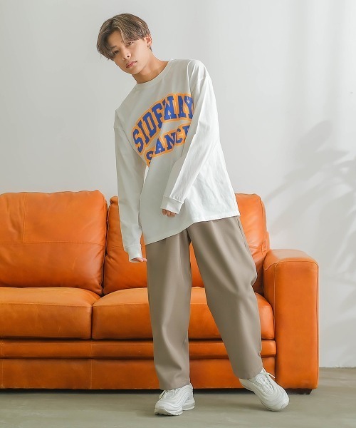 SIDEWAY STANCE（サイドウェイスタンス）の「【SIDEWAY STANCE】スタプレ ワンタック ワイドパンツ イージー スラックス セットアップ対応（スラックス・メンズ・ブラック/グレイッシュベージュ/ブルーグレー/カーキ・LARGE/MEDIUM/X-LARGE）」の18枚目の写真