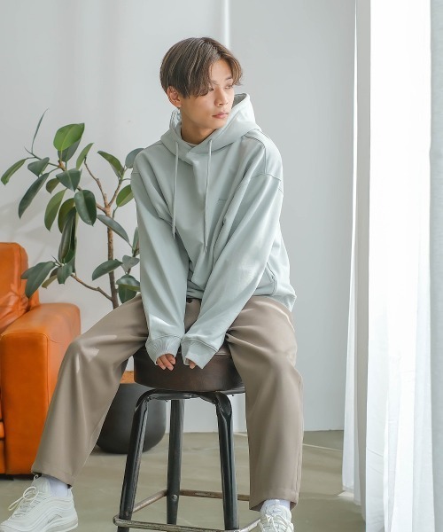 SIDEWAY STANCE（サイドウェイスタンス）の「【SIDEWAY STANCE】スタプレ ワンタック ワイドパンツ イージー スラックス セットアップ対応（スラックス・メンズ・ブラック/グレイッシュベージュ/ブルーグレー/カーキ・LARGE/MEDIUM/X-LARGE）」の19枚目の写真