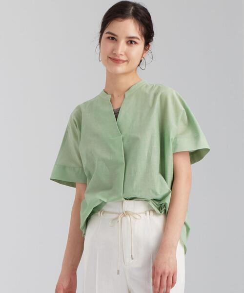 other - メイクベターシングス グリーンレーベルリラクシング 23SS ケープ ブラウス green label relaxing（グリーンレーベルリラクシング）の
