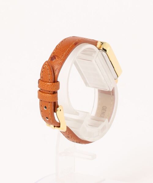 BARNYARDSTORM(バンヤードストーム)の「BARNYARDSTORM / 【otonaMUSE8月号掲載 佐田真由美さん着用】角フレームスリムウォッチ(アナログ腕時計・レディース・キャメル/ブラック/グレー・FREE)」の4枚目の写真