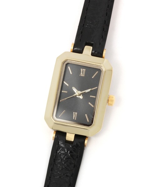 BARNYARDSTORM(バンヤードストーム)の「BARNYARDSTORM / 【otonaMUSE8月号掲載 佐田真由美さん着用】角フレームスリムウォッチ(アナログ腕時計・レディース・キャメル/ブラック/グレー・FREE)」の7枚目の写真